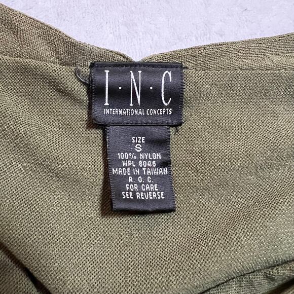 Vintage INC International Concepts V-Neck Mesh Sequin Top Size Small 90s Y2K - Picture 5 of 7